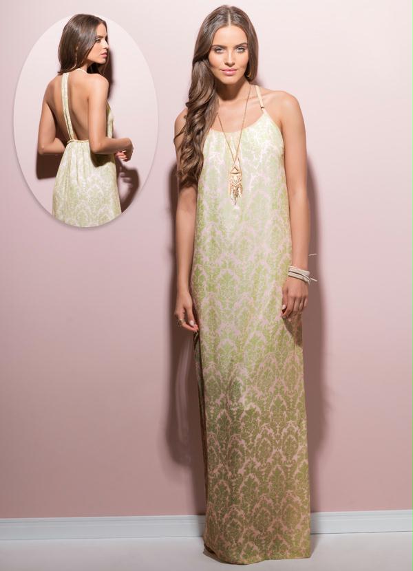 Quintess - Vestido Longo Arabescos