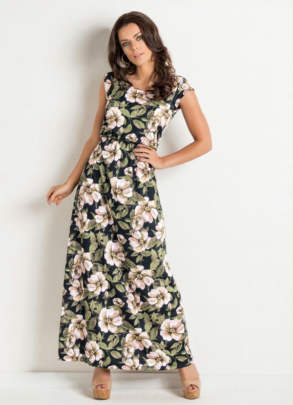 Outlet - Vestido Longo Floral