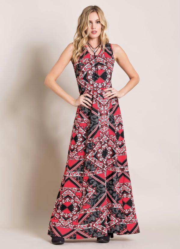 Quintess - Vestido Longo  Quintess Cashmere Trançado Costas