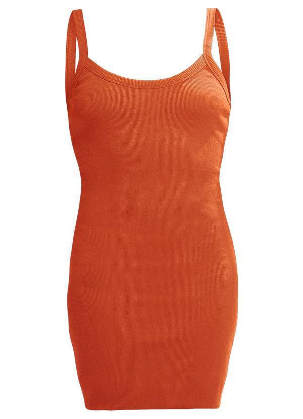 Quintess - Mini Vestido de Alça Laranja 5