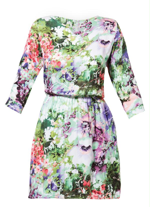 Multimarcas - Vestido com Mangas 7/8 Floral 5