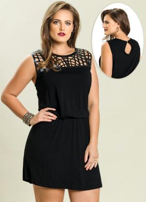 vestido preto esporte fino