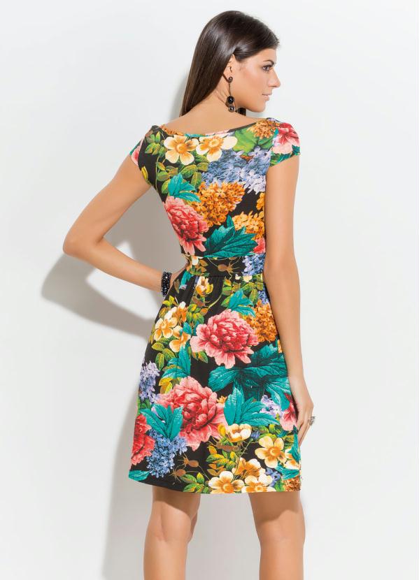 Quintess - Vestido Curto Floral 2