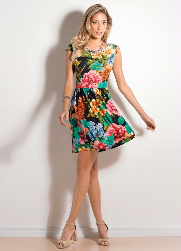 Quintess - Vestido Curto Floral 5