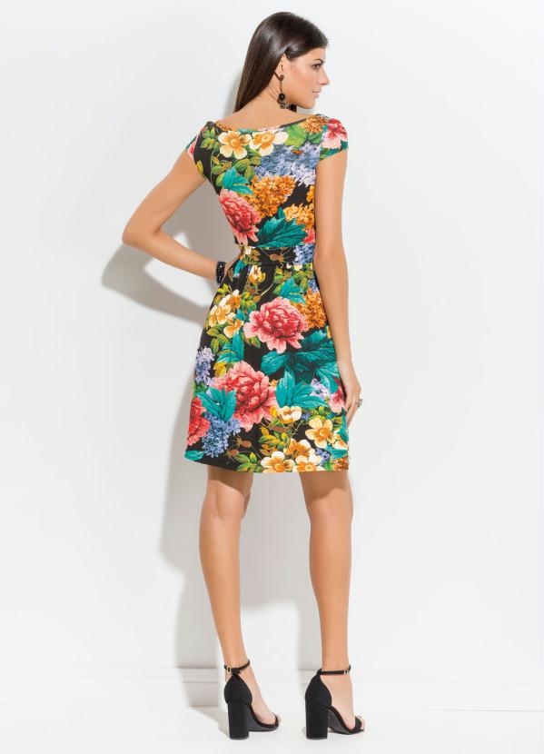 Quintess - Vestido Curto Floral 6