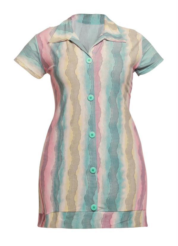 Marguerite - Vestido de Manga Curta Plus Size Estampado 5