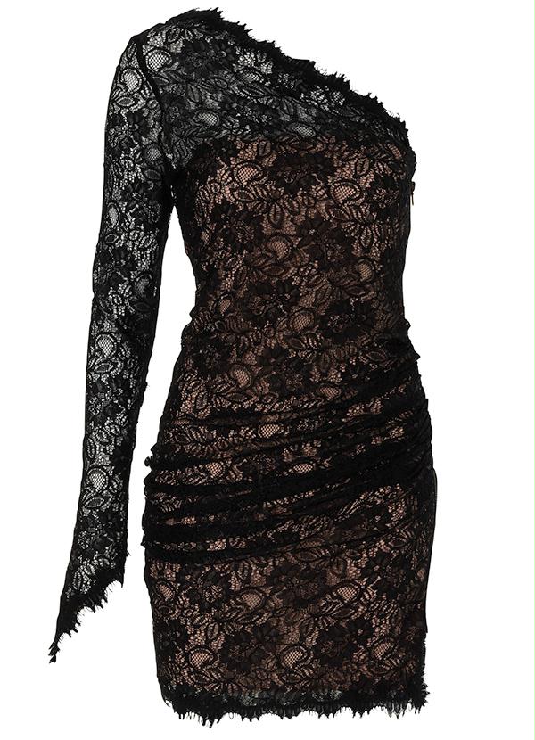 Outlet - Vestido de Renda Preto 2