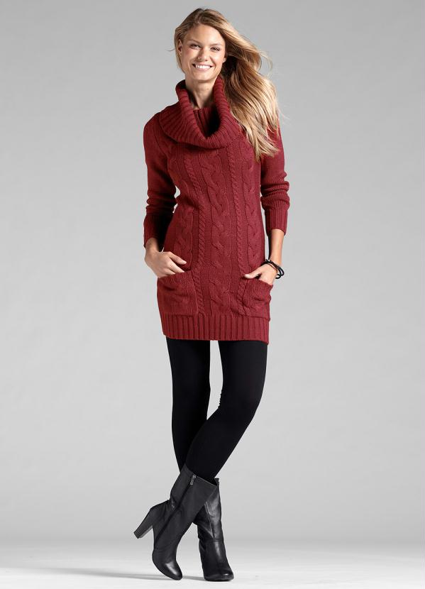 Outlet - Vestido de Tricô Vermelho 2