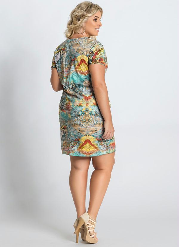 Marguerite - Vestido Estampa Abstrata Plus Size 4