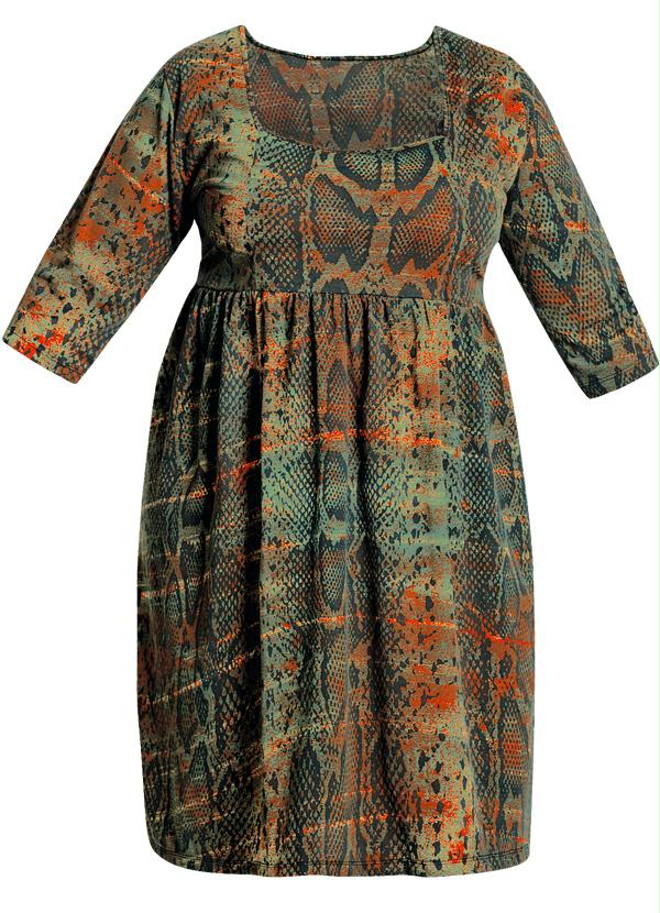 Marguerite - Vestido Estampa Cobra Plus Size 5