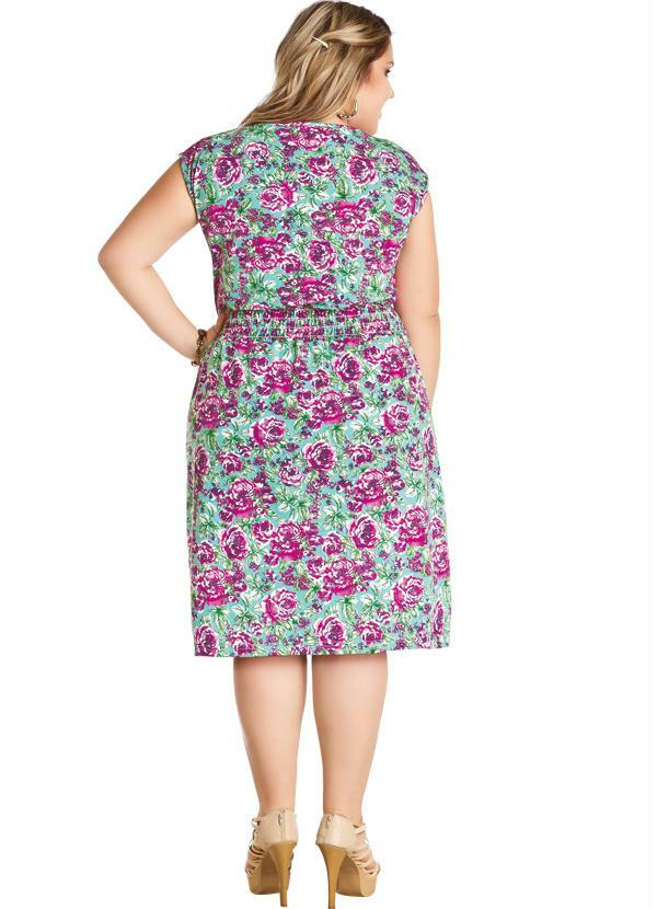 Marguerite - Vestido Estampado com Decote Redondo 2