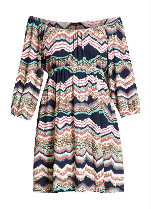 Quintess - Vestido Estampado Manga 3/4 6