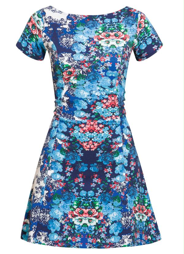 Quintess - Vestido Evasê Estampa Floral 7