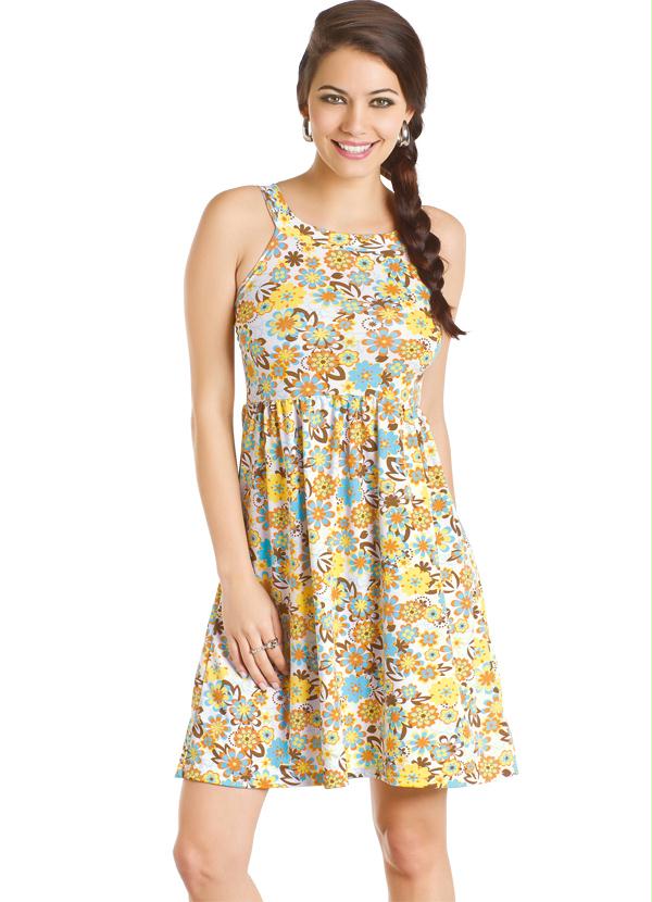 Moda Pop - Vestido Floral Estampado
