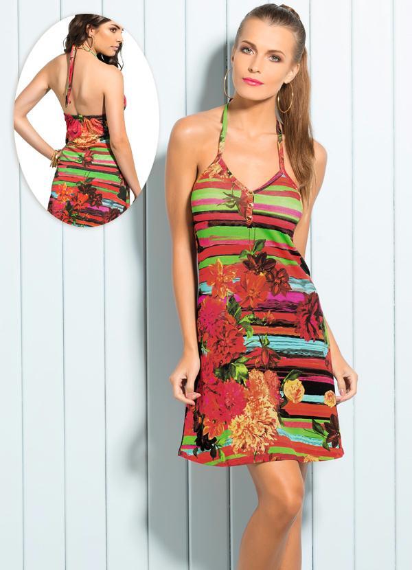 Biquíni Feminino Verdusa - Top Triangular Com Estampa Floral 3D - Costas Nuas