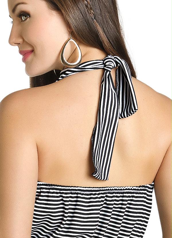 Moda Pop - Vestido Frente Única Preto 4