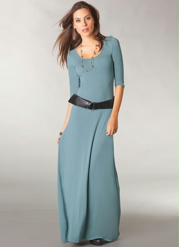 Quintess - Vestido Longo Azul