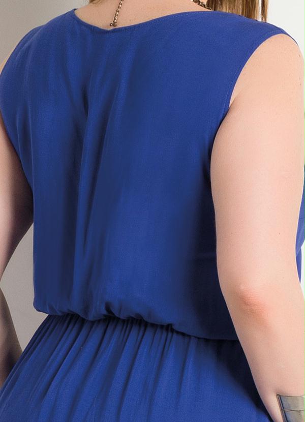 Quintess - Vestido Longo com Fenda Royal Plus Size 4