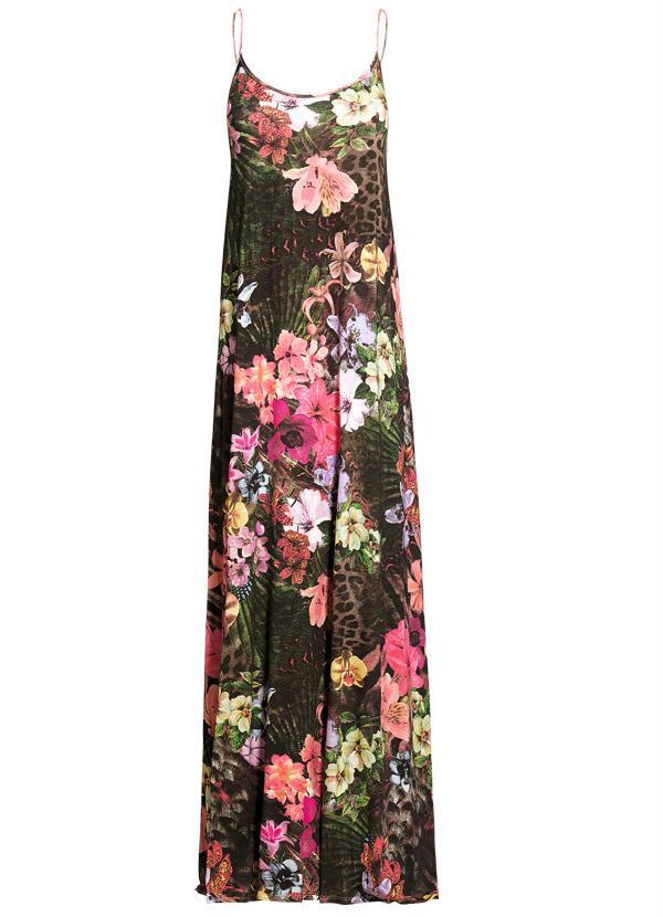 Quintess - Vestido Longo de Alças Tropical 4
