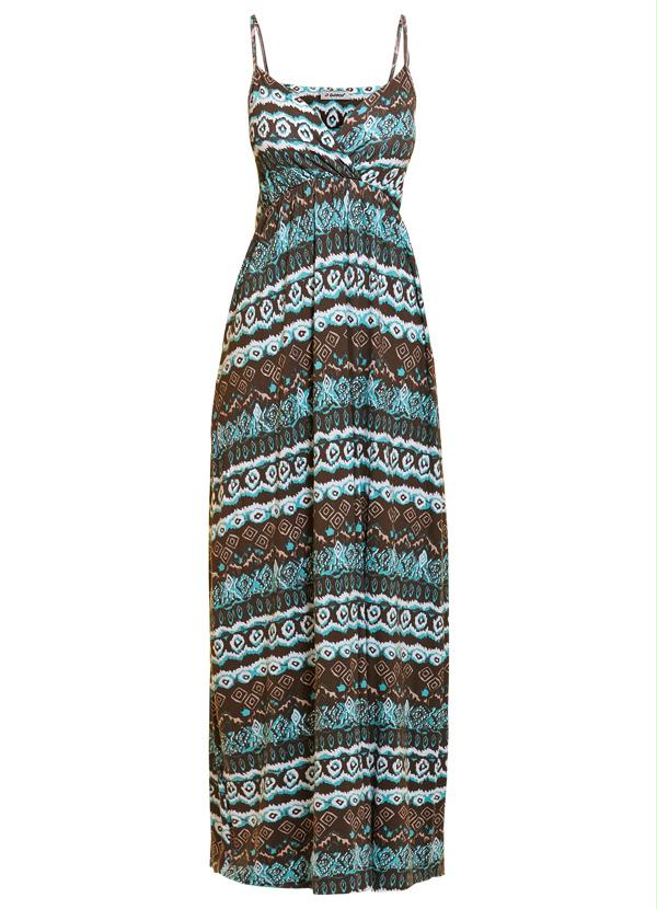 Quintess - Vestido Longo Estampa Étnica 4