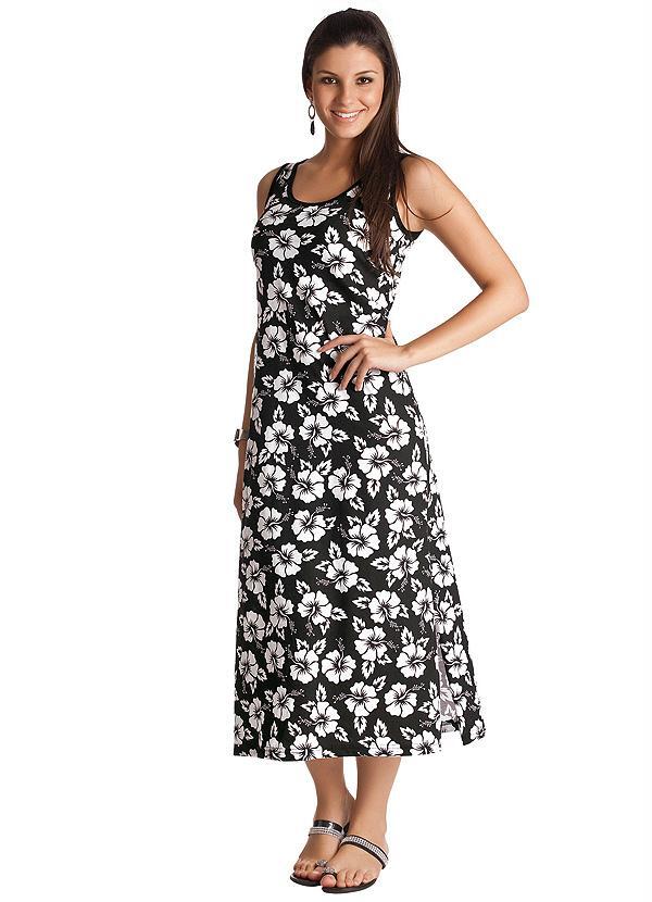 Outlet - Vestido Longo Estampado