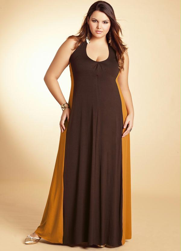 Quintess - Vestido Longo Mostarda/Marrom Frente Única 3