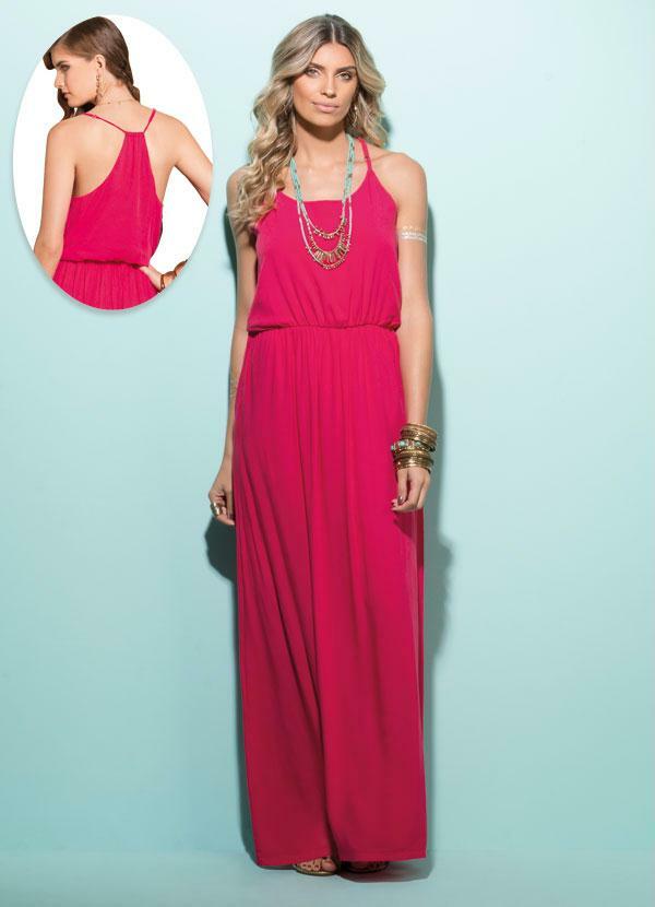 Quintess - Vestido Longo Pink