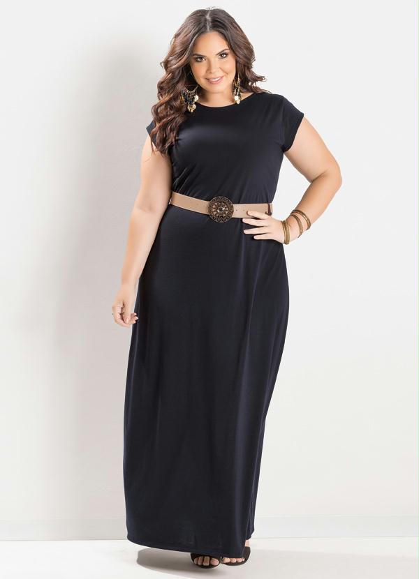 vestido plus size longo