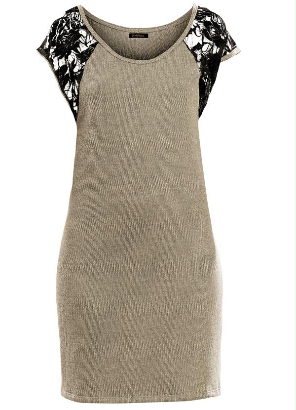 Quintess - Vestido Lurex Dourado e Preto 7