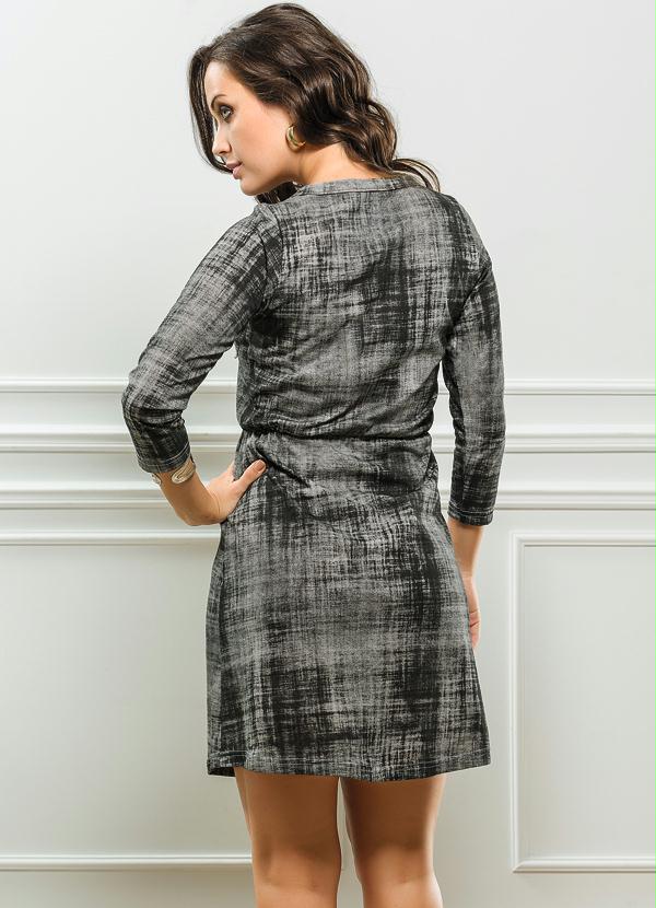 Outlet - Vestido Manga 3/4 Estampado 2