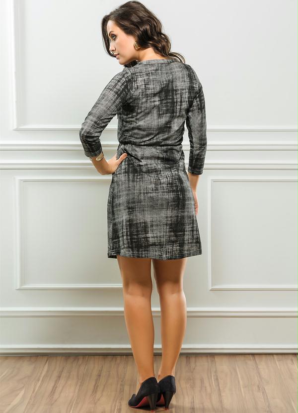 Outlet - Vestido Manga 3/4 Estampado 4