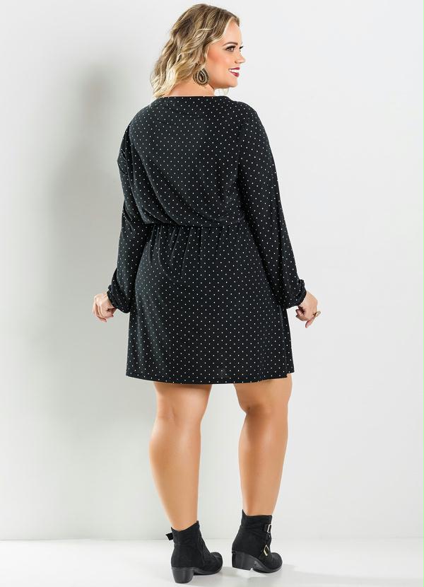 Marguerite - Vestido Manga Longa Poá Plus Size 4