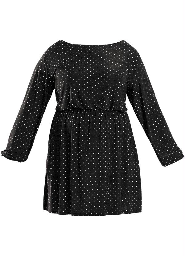 Marguerite - Vestido Manga Longa Poá Plus Size 5