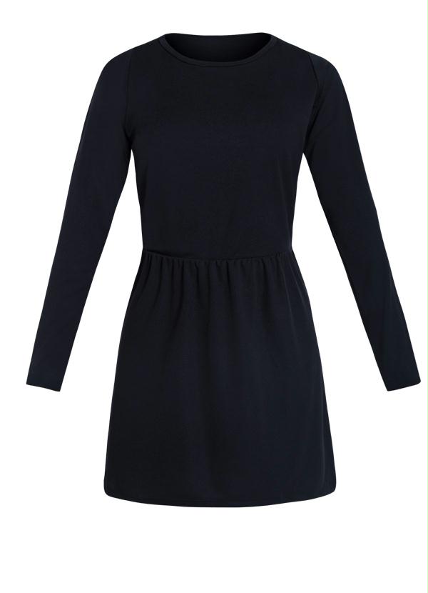 Outlet - Vestido Manga Longa Preto 5