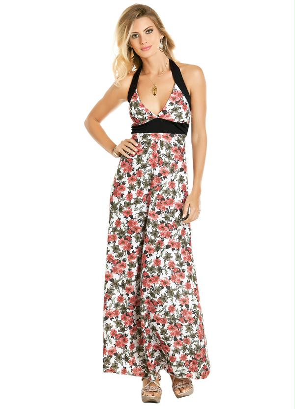 Outlet - Vestido Midi Estampado