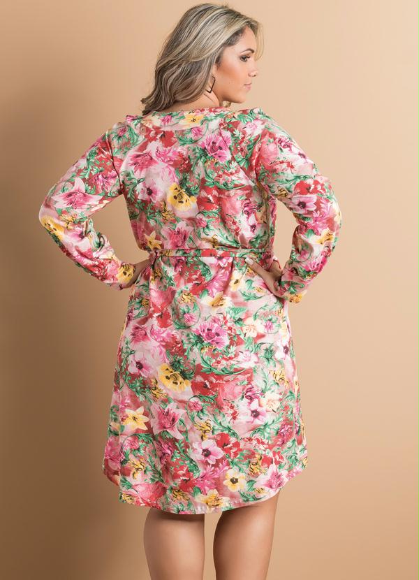 Quintess - Vestido Mullet Estampa Floral Plus Size 2