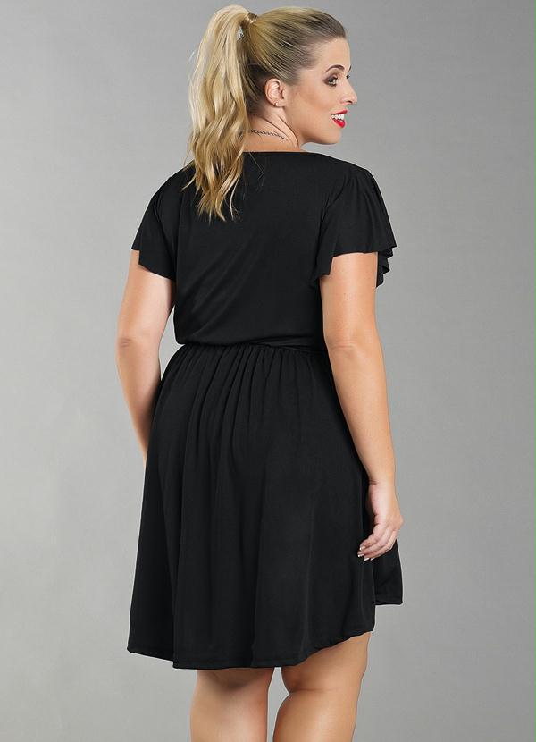 Marguerite - Vestido Mullet Plus Size Preto 2