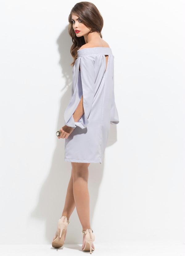 Multimarcas - Vestido Ombro a Ombro Bege 4