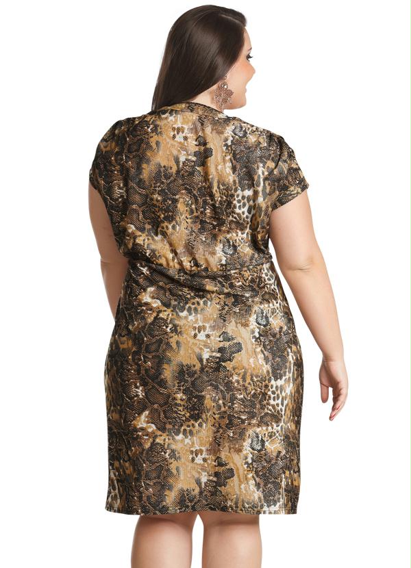 Marguerite - Vestido Plus Size Estampa de Cobra 2