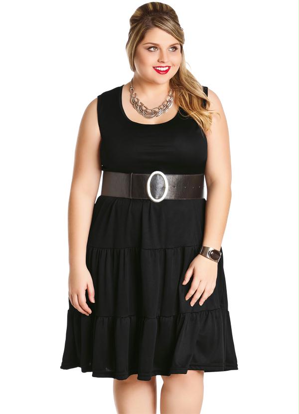 Marguerite - Vestido Preto sem Mangas