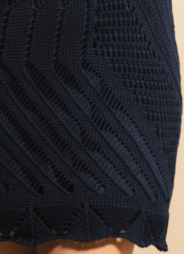 Outlet - Vestido Tricô Decote V Preto 7