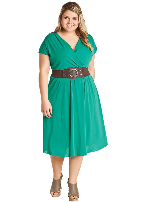 Marguerite - Vestido Turquesa com Decote Transpassado