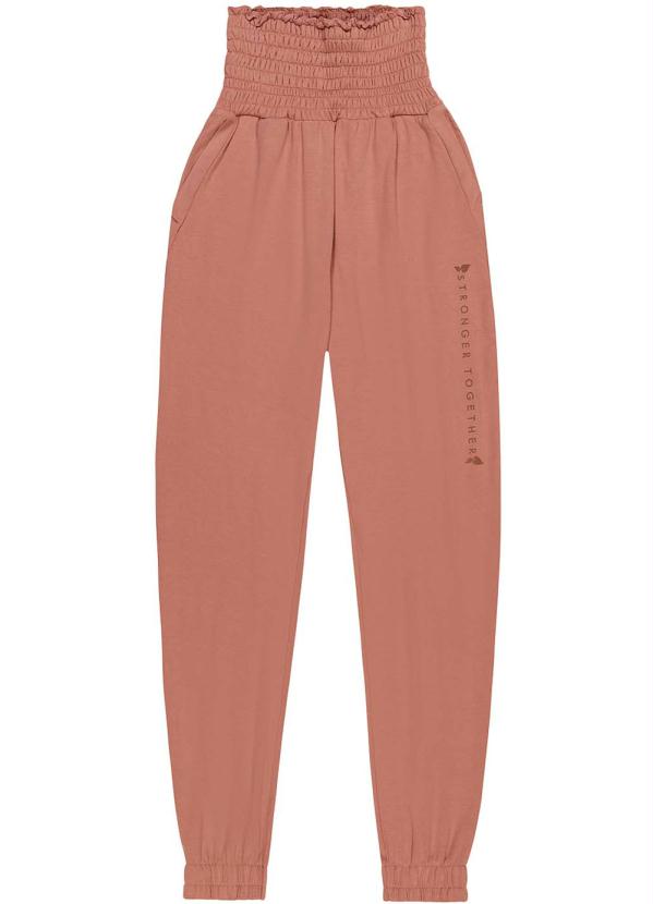 Enfim - Calça Rosê Jogging em Moletinho
