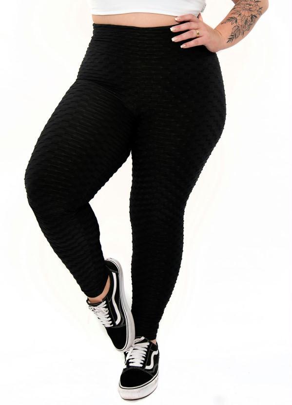 Sporting Way Fitness - Calça Legging Básica Plus Size Hot Pants Preto