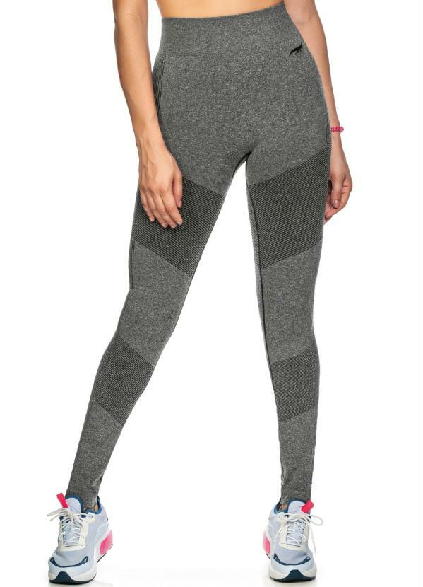 Zee Rucci - Calça Legging Fitness sem Costura Cinza
