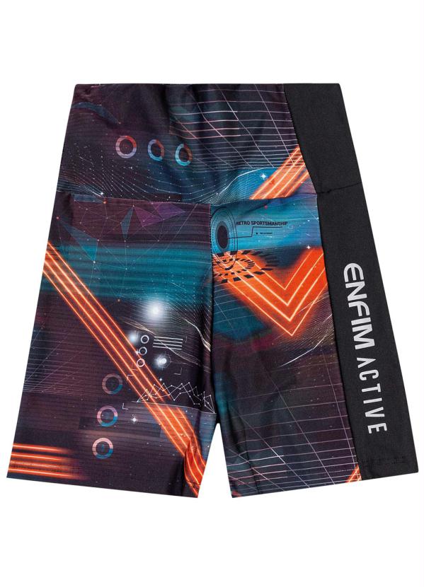 Enfim - Shorts Preto Futurista 3