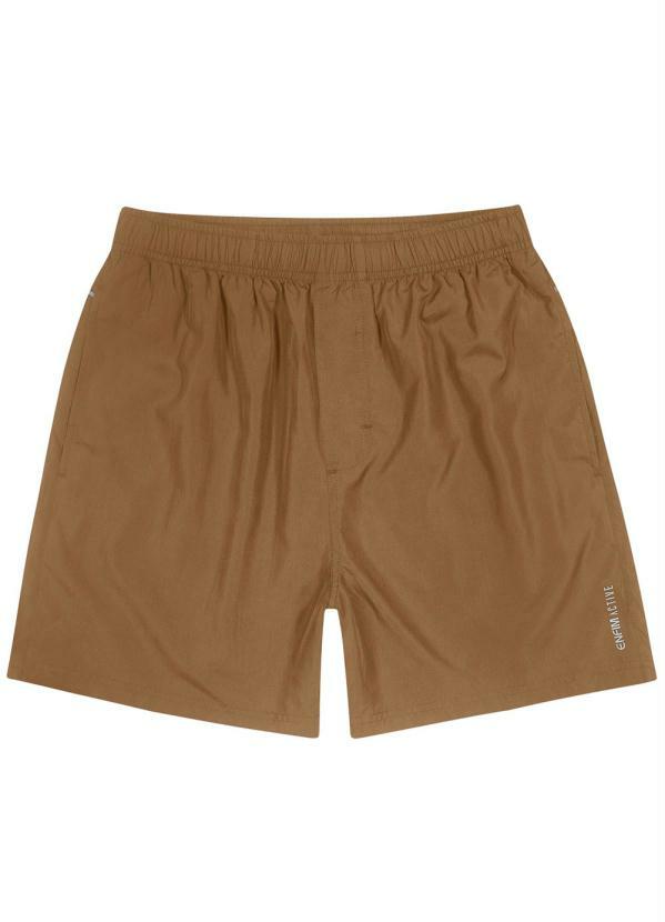 Enfim - Shorts Taupe Tradicional com Refletivo Masculino