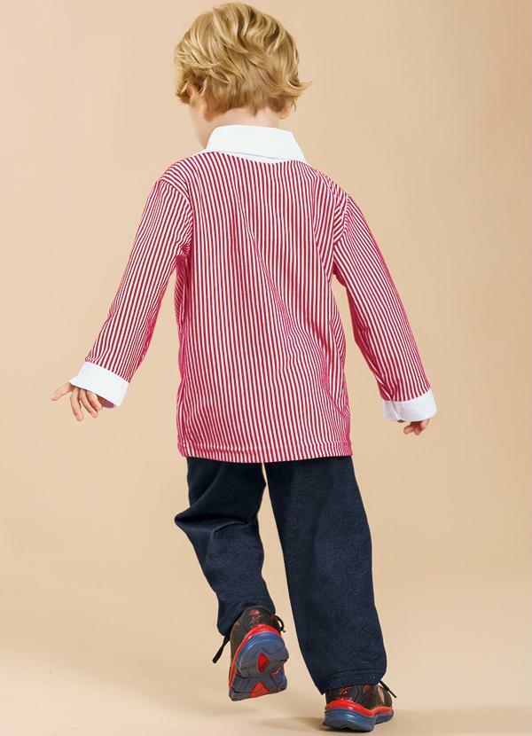 Moda Pop - Conjunto Bebê Menino Azul e Vermelho 2