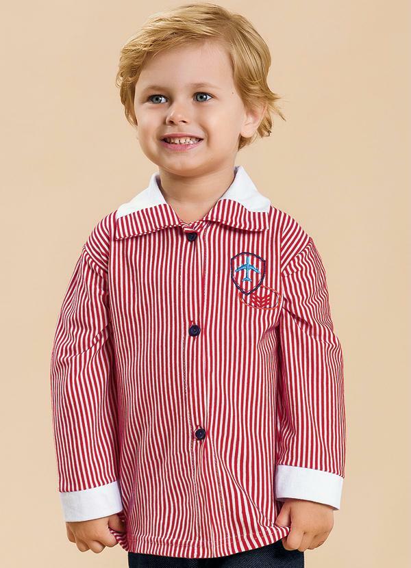 Moda Pop - Conjunto Bebê Menino Azul e Vermelho 3