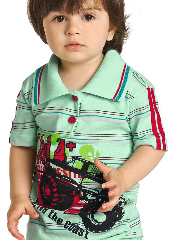 Outlet - Conjunto Bebê Menino Verde e Jeans 3